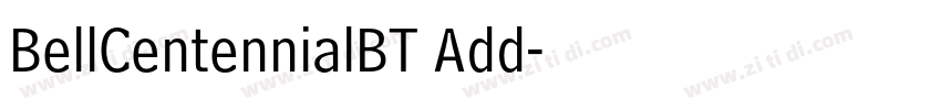 BellCentennialBT Add字体转换
